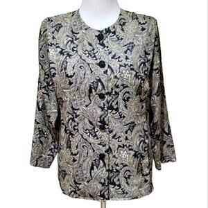 Vintage Paisley Jacket Top